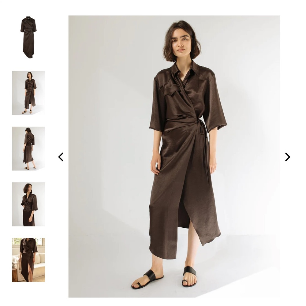 Nanushka Lais Wrap Dress